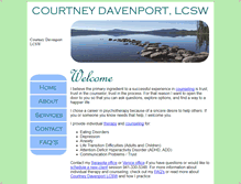 Tablet Screenshot of courtneydavenport.com